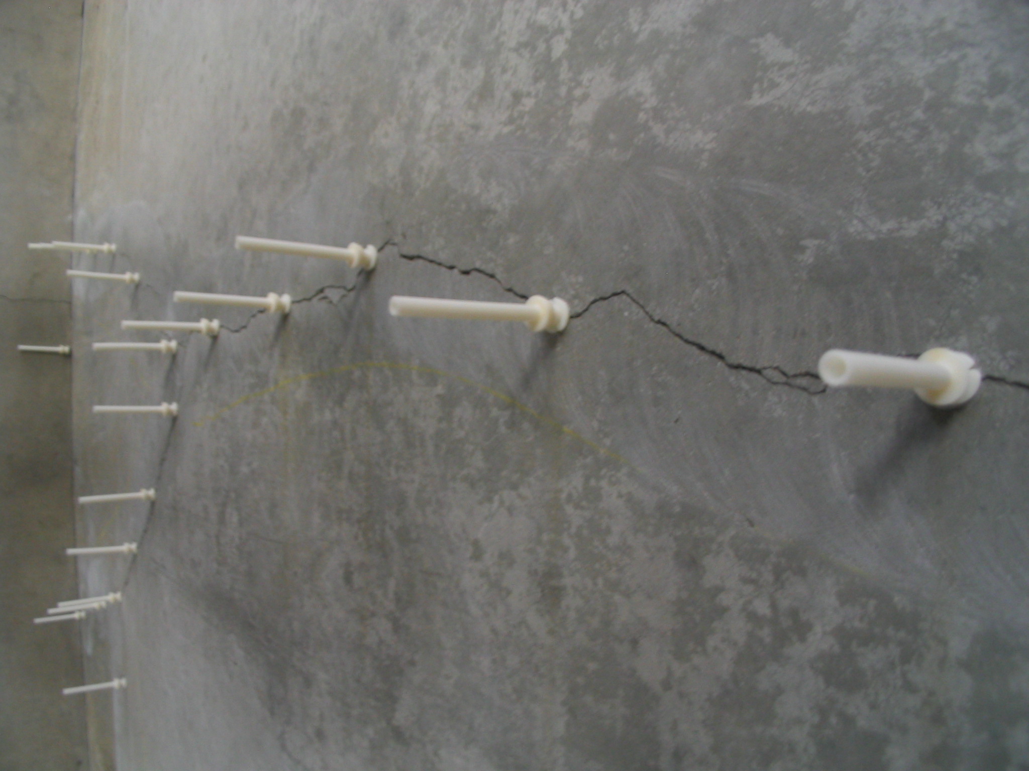Epoxy-Injection-Ports-over-concrete-cracks